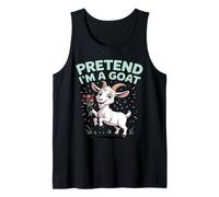 Mens Goats Pretend I'm A Goat Funny Farm Animal Goat Lover Kids Tank Top
