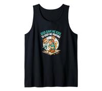 Mens God Gave Me Kids to Keep Me Praying Christian Dad Tank Top