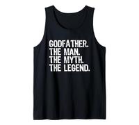 Mens Godfather The Man The Myth The Legend Cool Funny Tank Top
