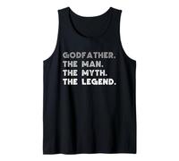 Mens Godfather The Man The Myth The Legend Funny Tank Top