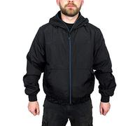 Mens Goggle Jackets Location KillJoy Windproof Hooded Colour Zipped, 2XL, Black/Blue