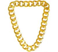 Mens Gold Chain Wide Chain Plastic Necklace Hip Hop Chain Necklace Pendant Party Accessory for Rapper Costume Photo Prop Theme Party Role Play Halloween Carnival Theme Party