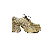 Men's Gold Glitter Platform Shoes Medium
