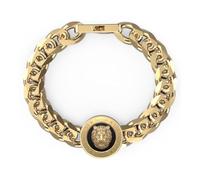 Mens Gold-tone Plated 21mm Lion Coin Bracelet UMB01314YGBKL