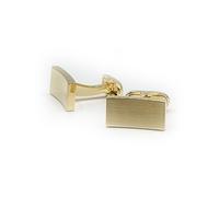 THE SAVILE ROW COMPANY LONDON Men's Rhodium Plated Formal Shirt Cufflinks - Gold Tone Concave