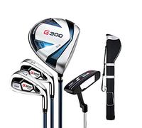 Men's Golf Club Set, Golf Professional Game Club with Ball Bag, Ultra Light Graphite Carbon Steel Shaft, CNC Anti-Skid Groove Design, Golf Training Aids£¨4 sticks£©