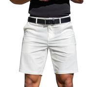 Men's Golf Dress Shorts Flat Front 7 Inch Inseam Chinos Lightweight Quick Dry Chino Shorts with Pockets for Casual Work