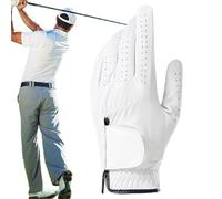 Mens Golf Gloves Left Hand - Left Hand Golf Glove Breathable - Padded Ergonomic Protective Grip for Women Driving Riding Cycling Fishing Tennis Hiking