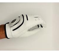 Mens Golf Gloves x 3 Left Handed for Right Handed Golfer Cabretta Leather with Magnet for Marker Perfect Feel Supreme Grip Sizes S M M/L L XL (L)