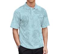 Men's Golf Polo Shirts Short Sleeve Performance Moisture Wicking Dry Fit Funny Golf Polo Shirts for Men Funny Hawaiian Golf Polo Shirt Gifts Dry Fit (UK, Alpha, 4XL, Regular, Regular, 2)