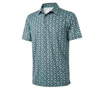 Mens Golf Shirts Short Sleeve Moisture Wicking Dry Fit Print Performance Athletic Casual Golf Polo Shirts for Men, Green Climb, XXXL