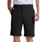 Men's Golf Shorts Grip Waistband 4-Way Stretch Bermuda Shorts Lightweight Quick Dry Breathable with 4 Pockets(D3040-Black-32)