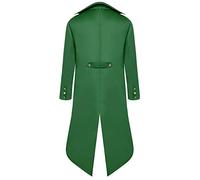 Mens Gothic Coats Jackets Vintage Cosplay Medieval Steampunk Performance Frock Coat Halloween Costume Victorian Renaissance Uniform Costume Trench Tuxedo Coat Overcoat Jacket Outwear