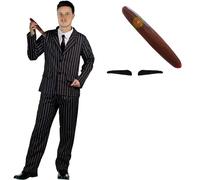 MENS GOTHIC HUSBAND MR TV MOVIE FILM CHARACTER HALLOWEEN FANCY DRESS COSTUME