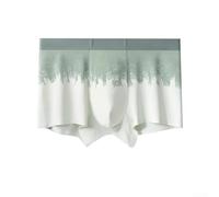 Men's Gradient Boxer Briefs, L-3XL Pack, Elastic Mid-waist Trunks with U-convex Pouch, Breathable Printed Underwear for Daily Comfort(2XL Green)