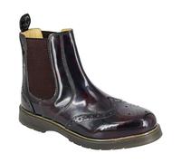 Mens Grafters Ankle Boots Leather Brogue Capped Twin Gusset Chelsea Dealer Boot