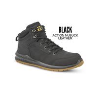 Mens Grafters Ankle Safety Boots Hi-Top Skate Lace Steel Toe S1 Action Leather