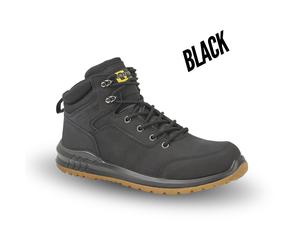 Mens Grafters Hi-Top Safety Boots Skate Style Ankle Steel Toe S1 Action Leather
