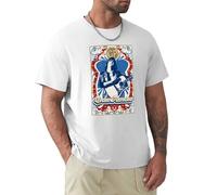 Men's Gram Parsons Art Round Neck T-Shirt Short Sleeve White XXL