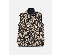 Gramicci Fleece - Gramicci Reversible Fleece Vest - Navy, Leaf Camo - G3FU-J030