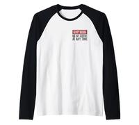 Mens Grampy Warning Sign - May Nap Suddenly at Any Time 2 Sided Raglan Baseball Tee