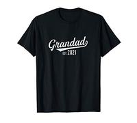 Mens Grandad Est. 2021 tshirt - newborn baby, grandfather T T-Shirt