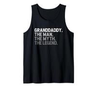Mens Granddaddy The Man The Myth The Legend Funny Cool Tank Top