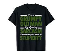 Mens Grandpa I'm A Grumpy Old Man Funny Papa Father's Day T-Shirt
