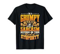 Mens Grandpa I'm A Grumpy Old Man Funny Papa Father's Day T-Shirt