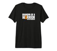 Mens Grandpa of a Warrior Limb Loss Awareness Premium T-Shirt