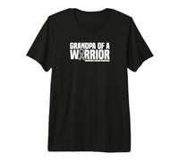 Mens Grandpa of a Warrior Parkinson's Disease Awareness Premium T-Shirt