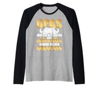 Mens Grandpas were Created Because Grandkids Need Heroes Raglan Baseball Tee
