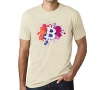 Men's Graphic T-Shirt Bitcoin Art BTC HODL Crypto Traders Eco-Friendly Limited Edition Short Sleeve Tee-Shirt Vintage Birthday Gift Novelty Natural L
