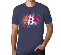 Men's Graphic T-Shirt Bitcoin Art BTC HODL Crypto Traders Eco-Friendly Limited Edition Short Sleeve Tee-Shirt Vintage Birthday Gift Novelty Denim M
