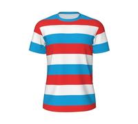 Men's Graphic T-Shirt Cool Luxembourg Flag 3D Printed Short Sleeve Athletic Running Gym Workout Casual Tees Summer Fashion Fun Unisex T-Shirt Crew Neck Top Tees S-6XL