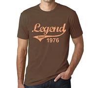 Men's Graphic T-Shirt Legend Since 1976 48th Birthday Anniversary 48 Year Old Gift 1976 Vintage Eco-Friendly Short Sleeve Novelty Tee Earth M