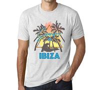 Men's Graphic T-Shirt Palm, Sunshine, Summer in Ibiza Eco-Friendly Limited Edition Short Sleeve Tee-Shirt Vintage Birthday Gift Novelty Vintage White XL