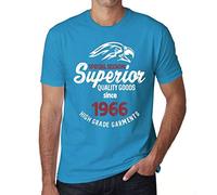 Men's Graphic T-Shirt Special Session Goods Since 1966 60th Birthday Anniversary 60 Year Old Gift 1966 Vintage Eco-Friendly Short Sleeve Novelty Tee Aqua XL