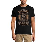 Men's Graphic T-Shirt Vintage Motorcycle Gasoline Motor Oil 1967 Limited Edition 57th Birthday Anniversary 57 Year Old Gift 1967 Vintage Eco-Friendly Short Sleeve Novelty Tee Deep Black L