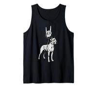 Mens Great Dane Dog Breeder Cool Retro Vintage Alt Metal 90s Tank Top