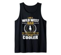 Mens Great Wild West Dad Cowboy Design Western Country Men Tank Top