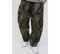 Mens Green Balloon Forest Camo Cargo Trousers, Green 34R