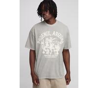 Mens Green Tall Oversized Phoenix Arizona Western Print T-Shirt, Green S