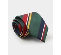 Men's Green Variegated Stripe Silk Tie - Savile Row Company