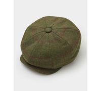 Men's Green Wool Check Gatsby Flat Cap - Size: XL - Savile Row Company