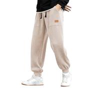 Mens Grey Joggers Lined Work Trousers Men Stretch Waist Elastic for UK Track Pants Combat Cargo Bad Workwear Smart Jeans Harem Heated Sweat Suit Elasticated Slim Clothing Trouser
