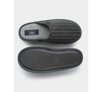 Men's Grey Pinstripe Mule Slippers - Size: 11/12 - Savile Row Company