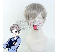 Men's Grey Short Straight High Temperature Fiber Synthetic Hair Cosplay Wigs Zootopia Rabbit Bunny Officer Judy Hopps KUZZ5819