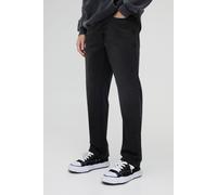 Mens Grey Straight Rigid Jean In Charcoal, Grey 34R