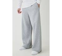 Mens Grey Tall Basic Extreme Wide Leg Joggers, Grey 2XL